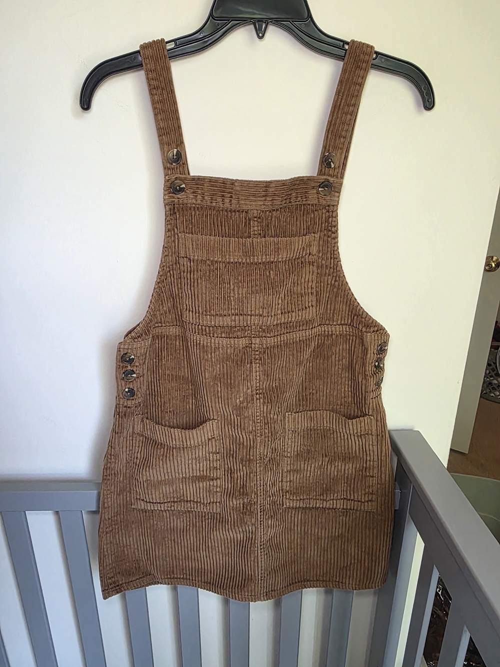 Wild Fable Womens Brown Corduroy Overall Dress Size XS